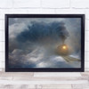 Changing Weather Steam Train Headlight Wall Art Print