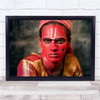 The Gods Of Krishnagiri Red Paint Body Wall Art Print