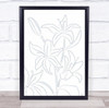 Lilies No 01 Flower Botanical Studio Wall Art Print