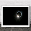 Solar Ring Eclipse Total Sun Moon Wall Art Print