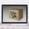 Unlikely Cardboard Box Safe Door Wall Art Print