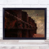 Rusty Rust Steel Works Abstract Wall Art Print
