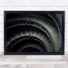 Spiral Stairs Red Dressed Woman Wall Art Print