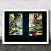 Ice Bear Swimming With Fish Wall Art Print