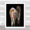 Defile Dogs On A Catwalk Wall Art Print