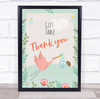 Stork With Baby Shower Green Gift Table Thank You Personalized Event Party Sign
