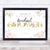 Bridal Shower Gold & Rose Personalized Event Occasion Party Decoration Sign