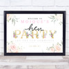 Hen Do Gold & Rose Personalized Event Occasion Party Decoration Sign