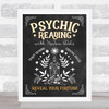 Psychic Tarot Crystal Reading Festival Chalk Personalized Event Party Sign