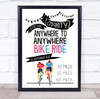 Charity Bike ride Event Miles & Location Personalized Event Party Sign