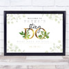 Stag Do Gold & Vine Leaves Personalized Event Occasion Party Decoration Sign