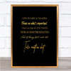 Develop From Negatives Quote Print Black & Gold Wall Art Picture