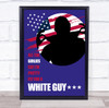 The Offspring Pretty Fly USA Silhouette Blue Cool Dude Music Song Lyric Wall Art Print