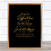 Difficult Time Quote Print Black & Gold Wall Art Picture Difficult Time Quote Print Black & Gold Wall Art Picture