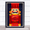 Personalized Nutcracker Christmas Party Event Sign Wall Art Print