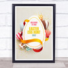 Personalized Modern Welcome To Easter Egg Hunt Event Sign Wall Art Print