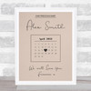 Precious Baby Due Date Birthday Special Date Calendar Memorial Coral Print