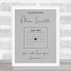 Precious Baby Due Date Birthday Special Date Calendar Memorial Grey Print