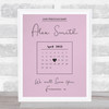 Precious Baby Due Date Birthday Special Date Calendar Memorial Pink Print