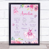 Ballerina Ballet Girl Purple Loves And Favourite Things Children's Print