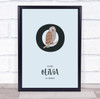 Initial Letter O Owl Personalised Children's Wall Art Print