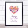 Always My Mother Forever My Friend Personalized Gift Art Print