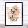 Doesn't Open Quote Print Watercolour Wall Art