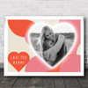 Love You Mummy Hearts Photo Personalized Gift Art Print