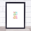 Don't Be Afraid Of Being A Beginner Rainbow Quote Print