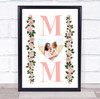 Mum Roses Photo Personalized Gift Art Print