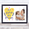 My Hero My Mum Typographic Photo Personalized Gift Art Print