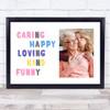 Nanny Description Text Photo Personalized Gift Art Print