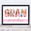 Gran Love You Always Photo Text Personalized Gift Art Print