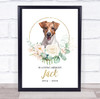 Jack Russel Dog Pet Memorial Loving Memory Personalized Wall Art Gift Print