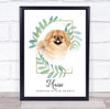 Blonde Pekingese Pet Memorial Forever In Our Hearts Personalized Gift Print