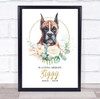Dog Memorial In Loving Memory Style 18 Personalized Gift Print