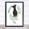 Miniature Pinscher Memorial Forever In Our Hearts Personalized Gift Print