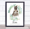 Miniature Schnauzer Memorial Forever In Our Hearts Personalized Gift Print