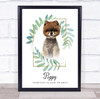 Pomeranian Short Hair Memorial Forever In Our Hearts Personalized Gift Print