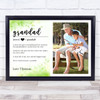 Dictionary Definition Photo Grandad Spring Leaves Personalized Gift Print