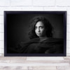 Black & White Portrait Face Woman Studio Model Mood Emotion Feeling Person Print