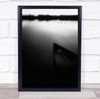 Morning Rui Correia Portugal Baw Black White Pateira blurry abandoned boat Print