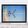 Action Airplane Fighter Jet Smoke Cloud Sky Aviation Air show Air Wall Art Print