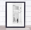 Architecture Minimal Black White Paris Museum La Foundation Louis Wall Art Print