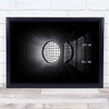 Manhattan New York United States America Black Skyscraper circular window Print