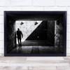 Street Black White Tunnel SuBlack Whiteay Underground Tube Metro Concrete Print