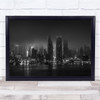 Manhattan Us USA United States America Black White Skyscrapers Skyscraper Print