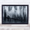 Creative Edit Panorama Panoramic Building Buildings Black & White skyline Print
