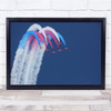 Air show Airplanes Red Arrows Smoke Contrails Aircrafts Aviation Wall Art Print