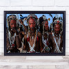 Documentary Painted Face Paint Painting Man Men Hat Tribe Tribal Wall Art Print